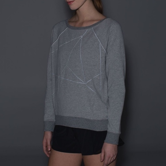 Lululemon Crew Love Pullover *Reflective Heathered Medium Grey - Picture 3 of 13